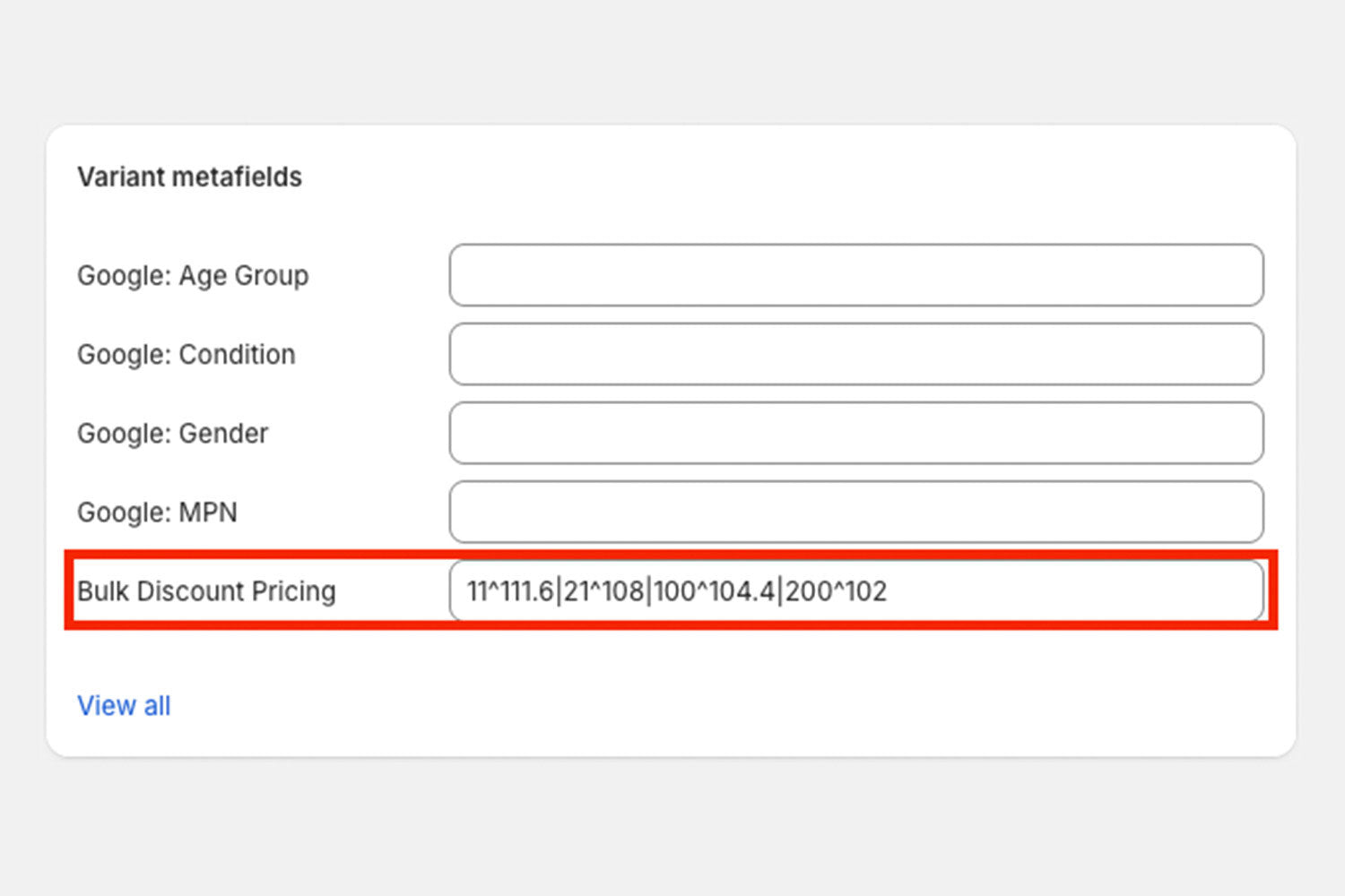 Tiered Pricing by Cart